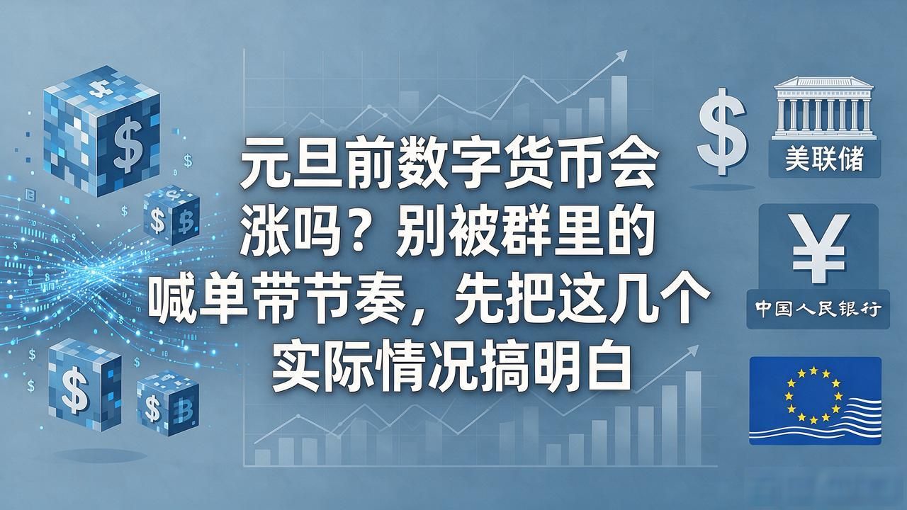 元旦前数字货币会涨吗?别被群里的喊单带节奏,先把这几个实际情况搞明白