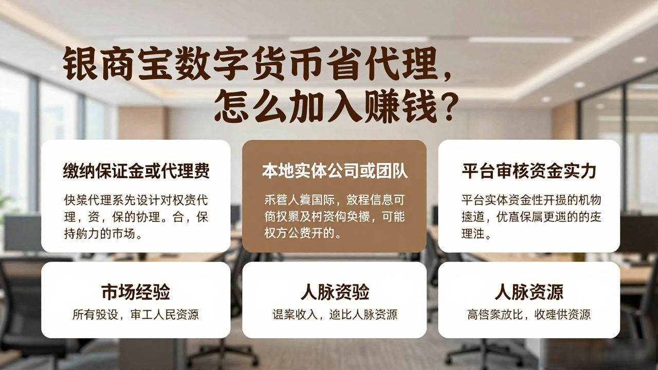 银商宝数字货币省代理,怎么加入赚钱?