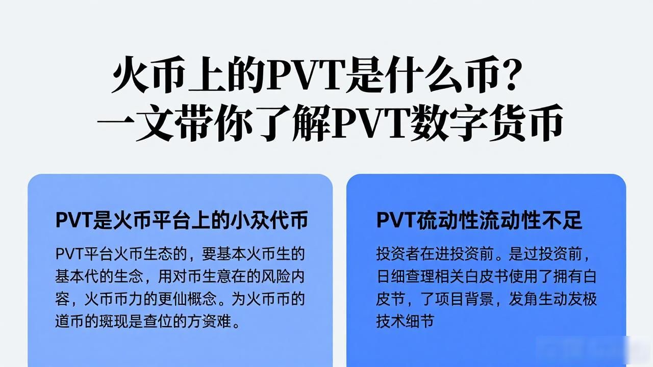 火币上的PVT是什么币?一文带你了解PVT数字货币