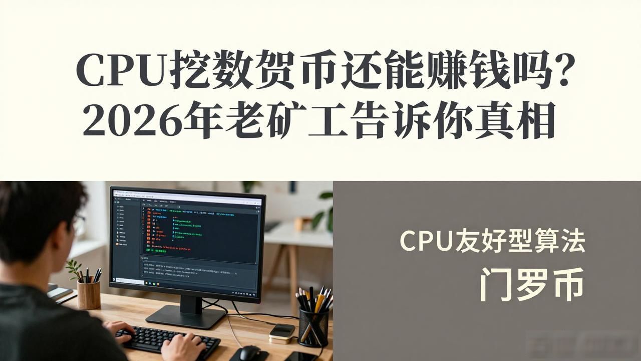 CPU挖数字货币还能赚钱吗？2026年老矿工告诉你真相