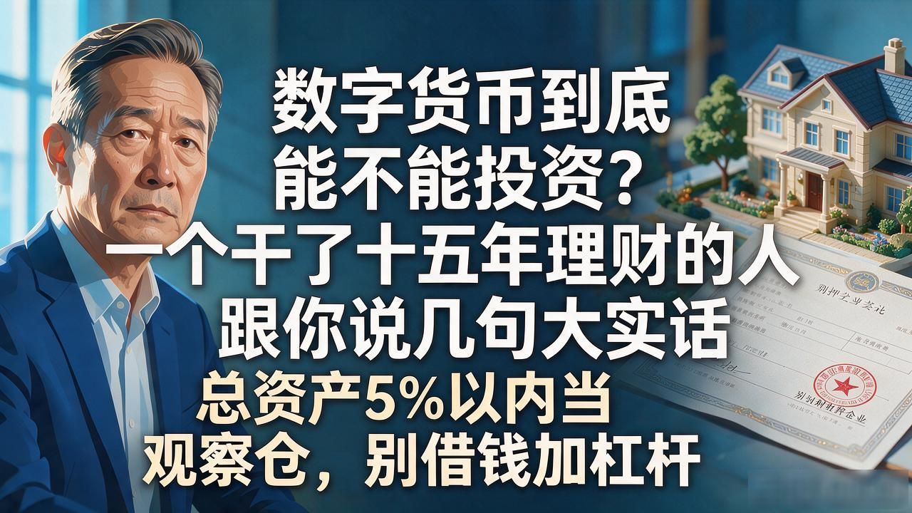 数字货币到底能不能投资？一个干了十五年理财的人跟你说几句大实话