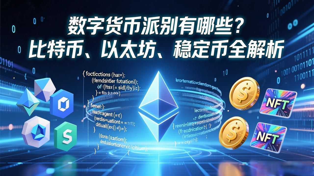 数字货币派别有哪些？比特币、以太坊、稳定币全解析
