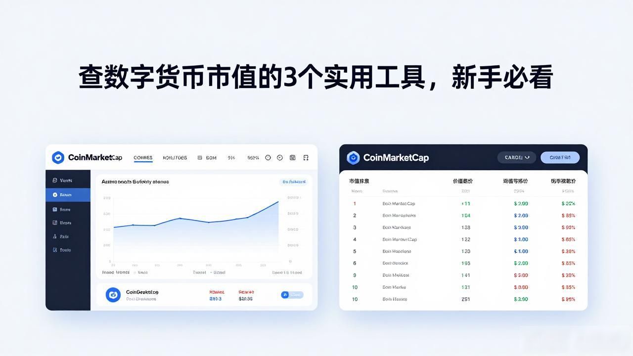 查数字货币市值的3个实用工具，新手必看