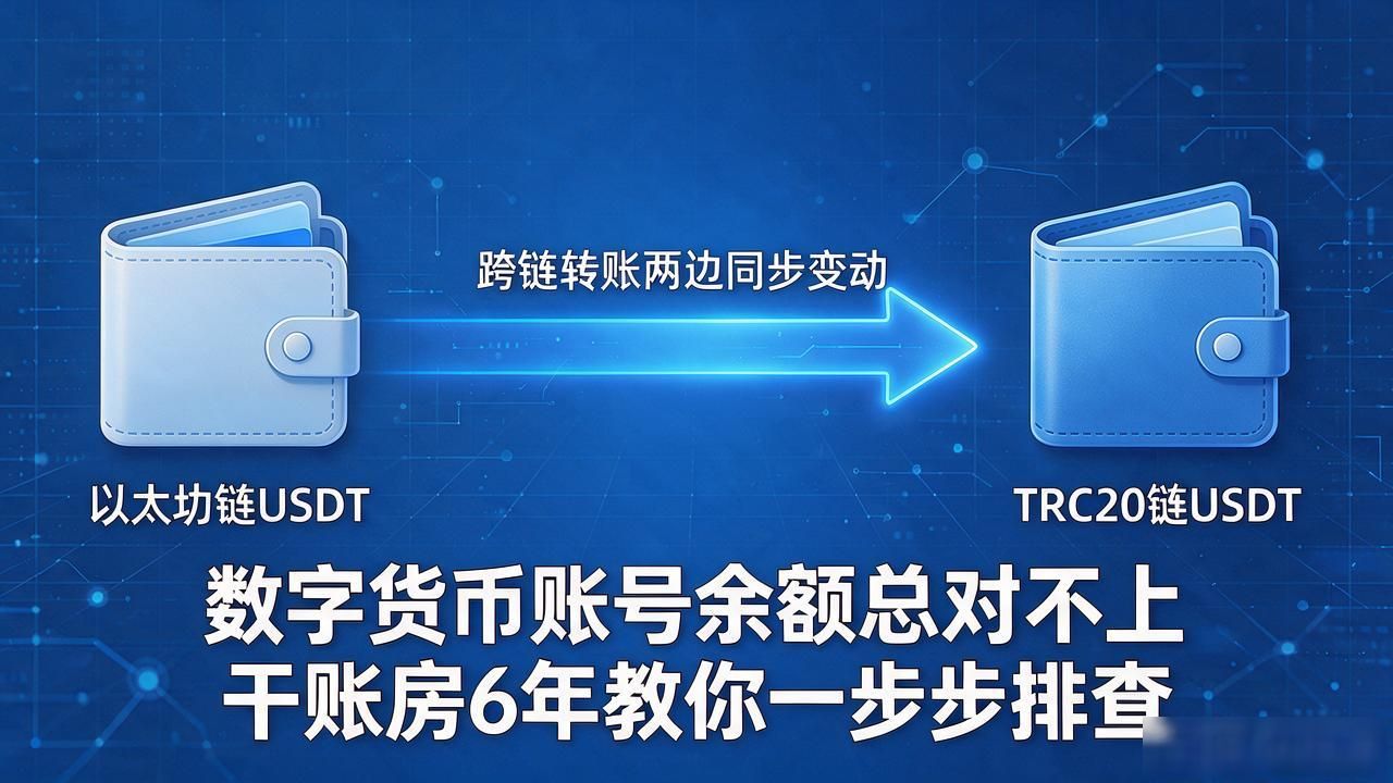 数字货币账号余额总对不上 干账房6年教你一步步排查