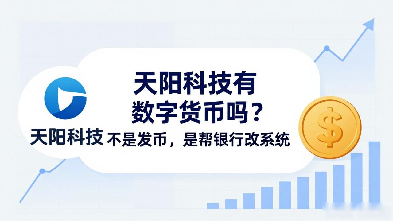 天阳科技有数字货币吗？不是发币，是帮银行改系统