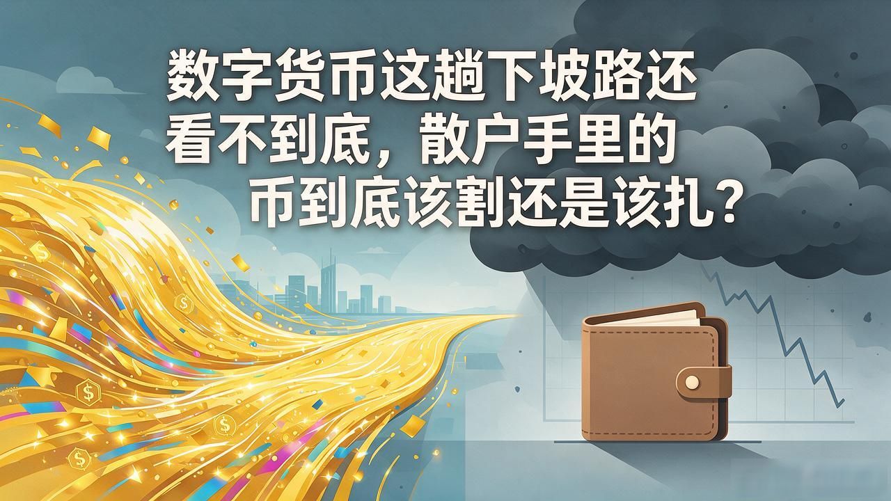 数字货币这趟下坡路还看不到底，散户手里的币到底该割还是该扛