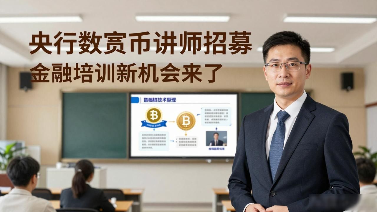 央行数字货币讲师招募 金融培训新机会来了