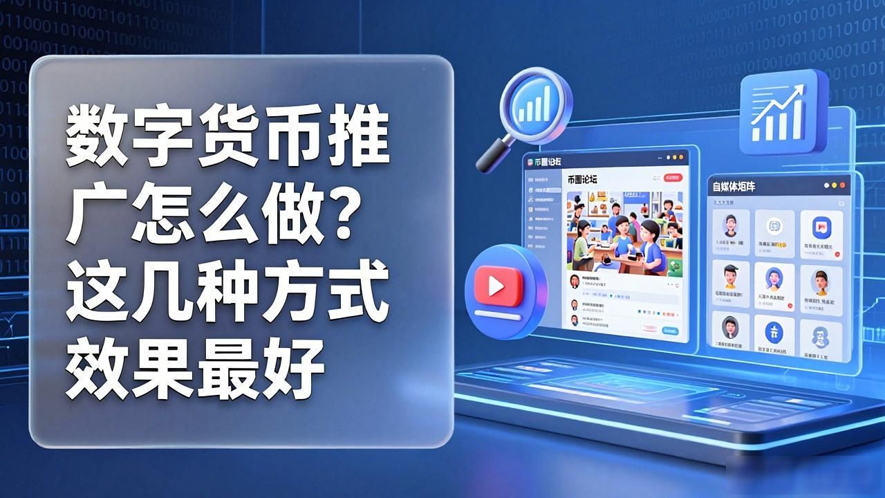 数字货币推广怎么做?这几种方式效果最好
