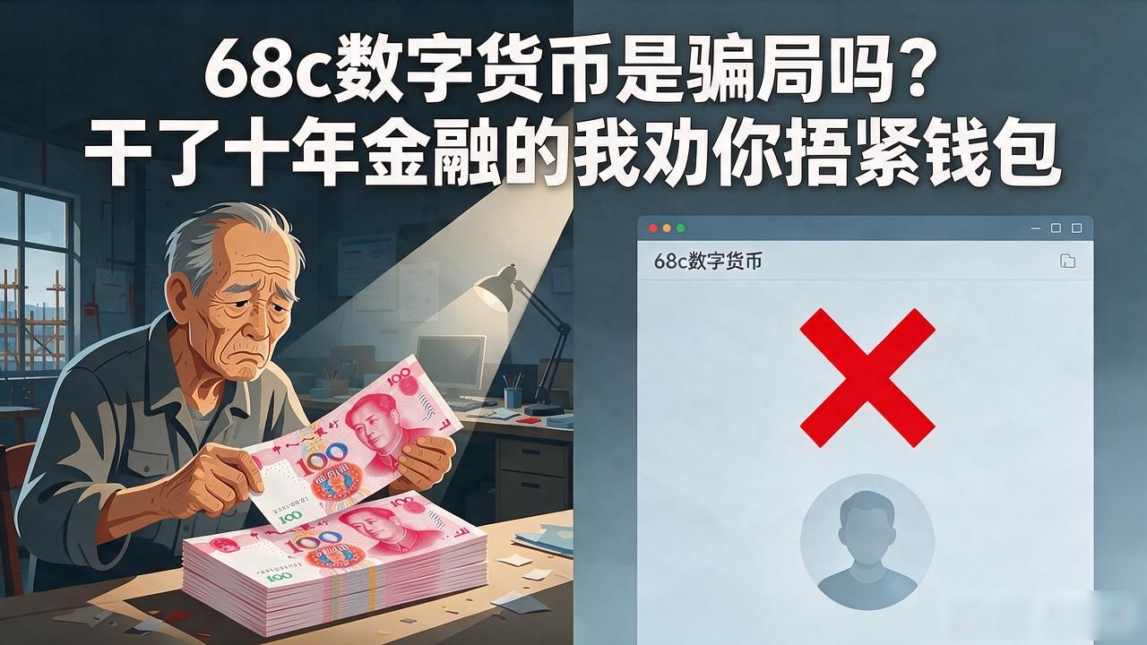 68c数字货币是骗局吗?干了十年金融的我劝你捂紧钱包