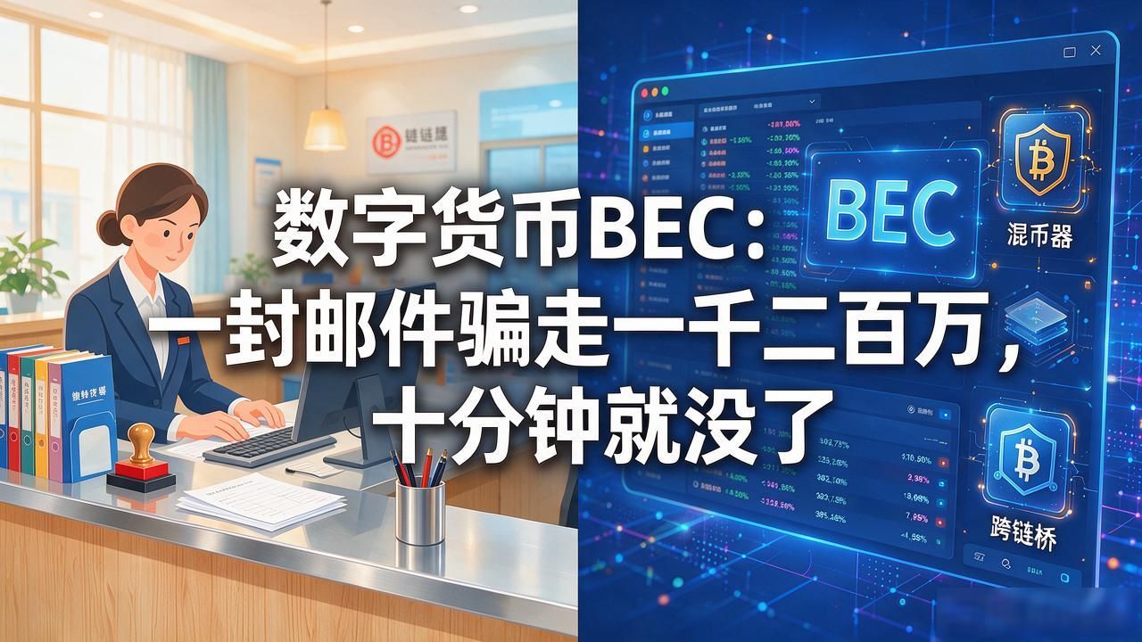 数字货币BEC:一封邮件骗走一千二百万,十分钟就没了