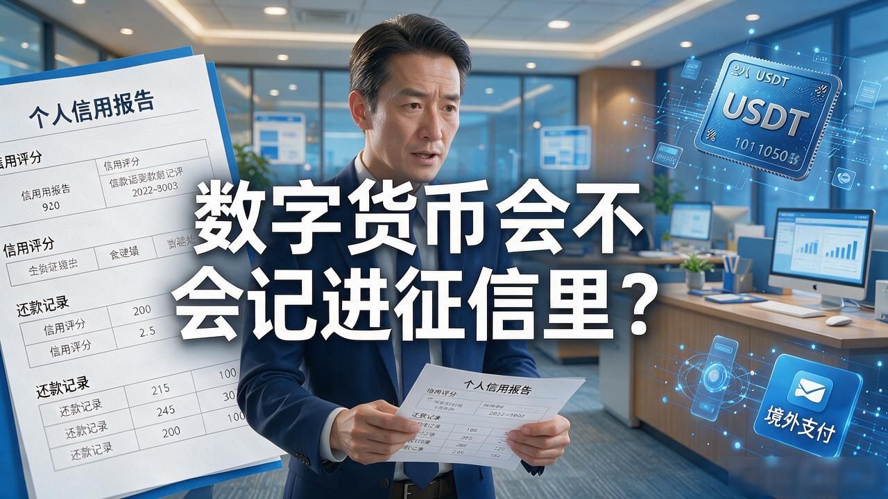 数字货币会不会记进征信里?银行审核岗干了十年,一句话给你说清楚