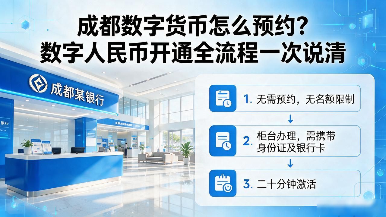 成都数字货币怎么预约?数字人民币开通全流程一次说清