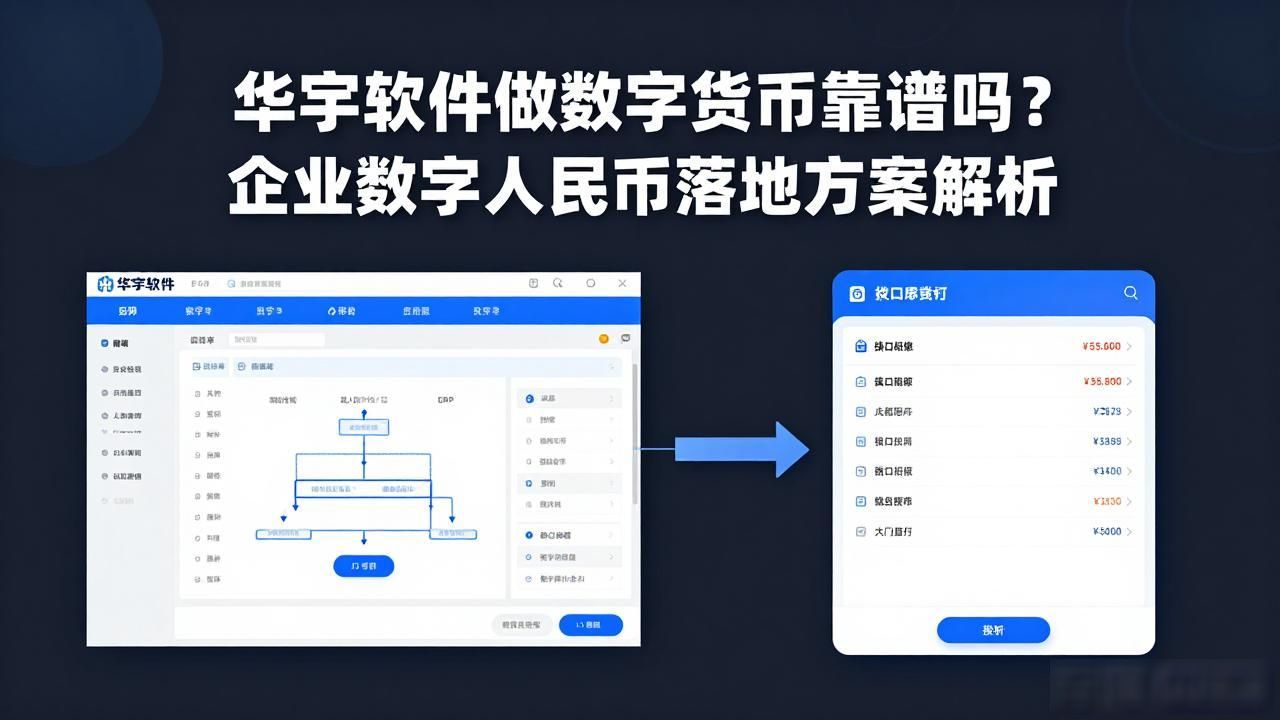 华宇软件做数字货币靠谱吗？企业数字人民币落地方案解析