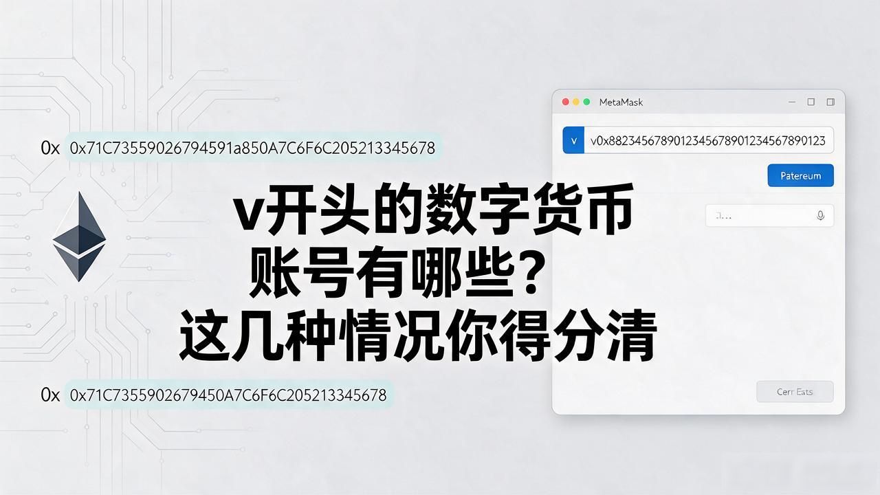 v开头的数字货币账号有哪些？这几种情况你得分清