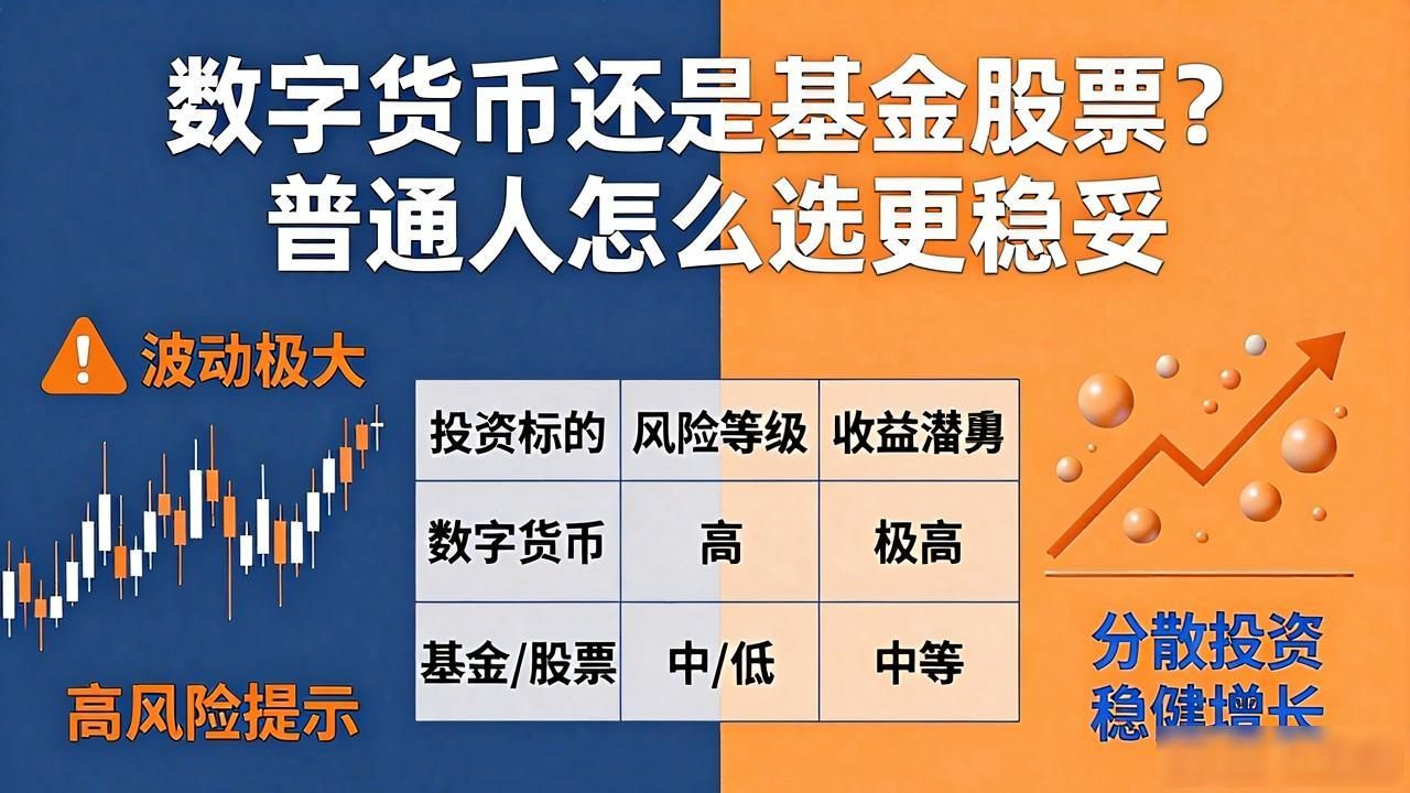 高风险偏好者数字货币投资分析_数字货币vs基金股票_数字货币与基金股票投资选择