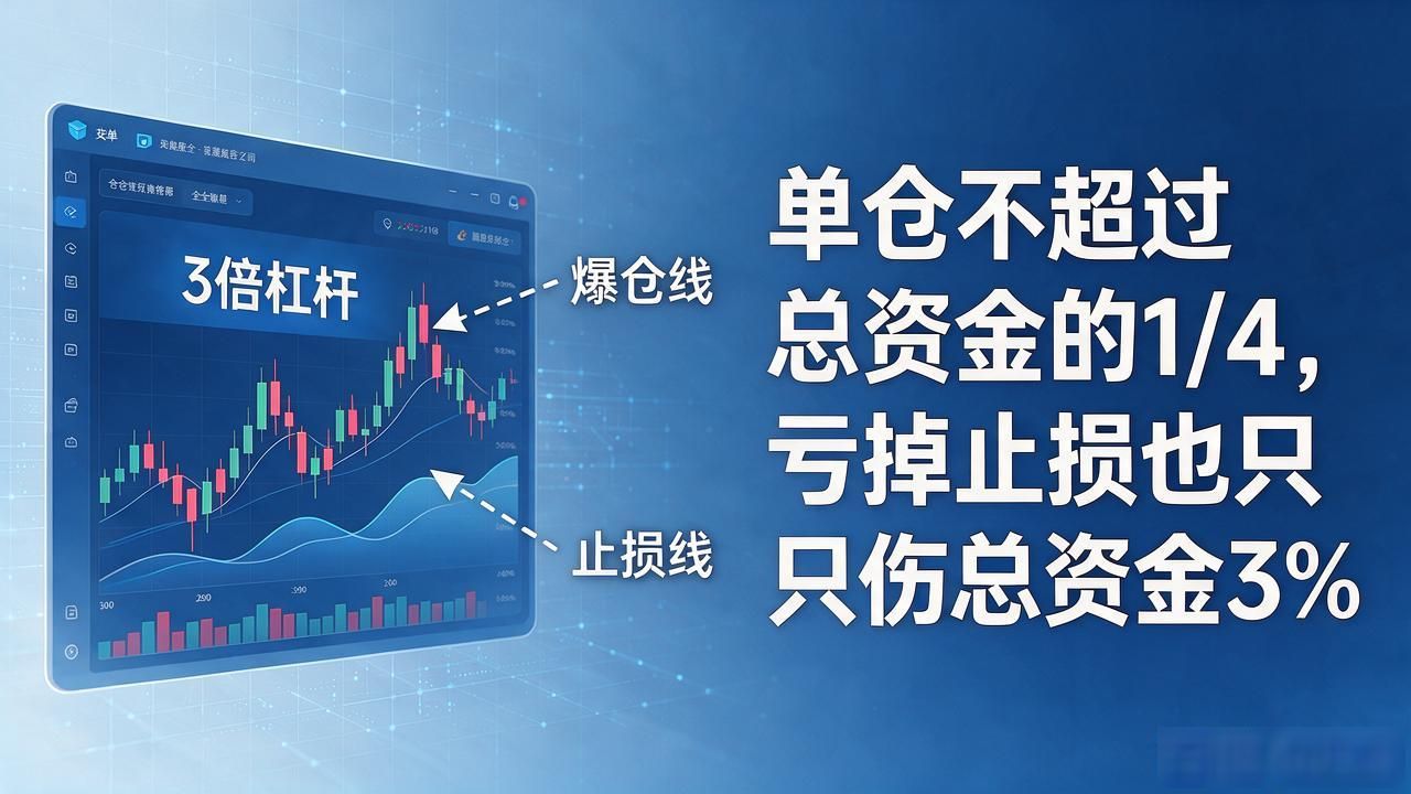 做数字货币3倍杠杆,爆仓线怎么算、止损怎么设?一篇全讲清