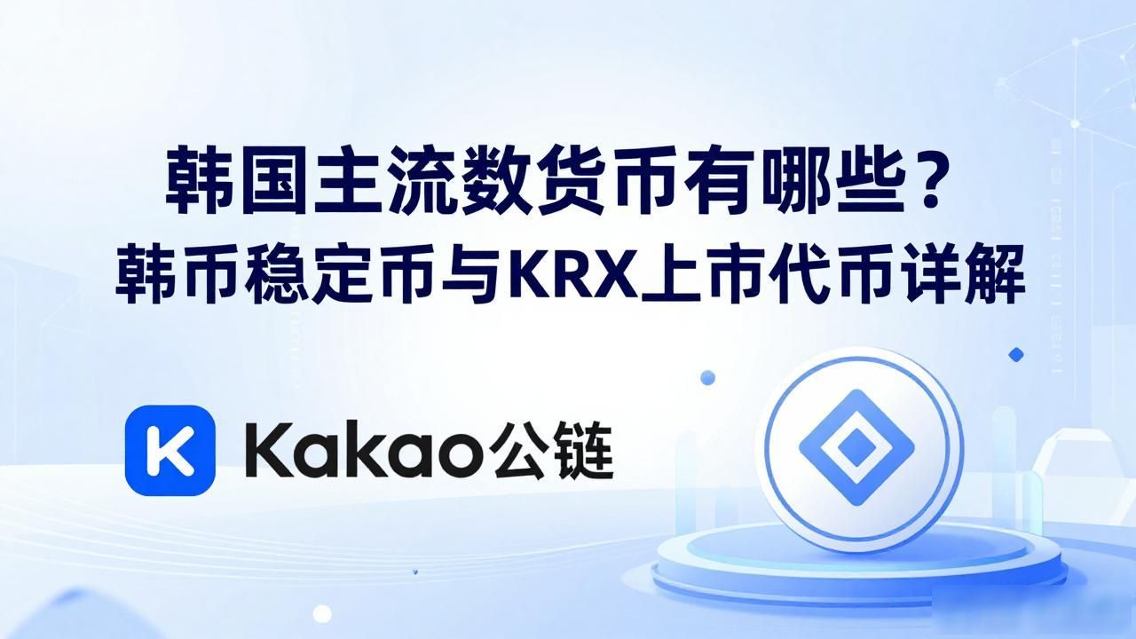 韩国主流数字货币有哪些？韩币稳定币与KRX上市代币详解