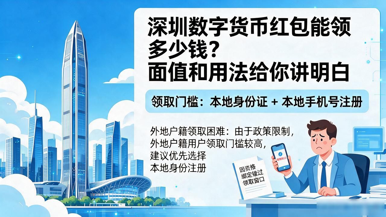 深圳数字货币红包能领多少钱?面值和用法给你讲明白