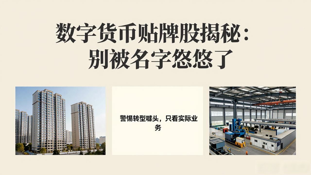 数字货币贴牌股揭秘：别被名字忽悠了