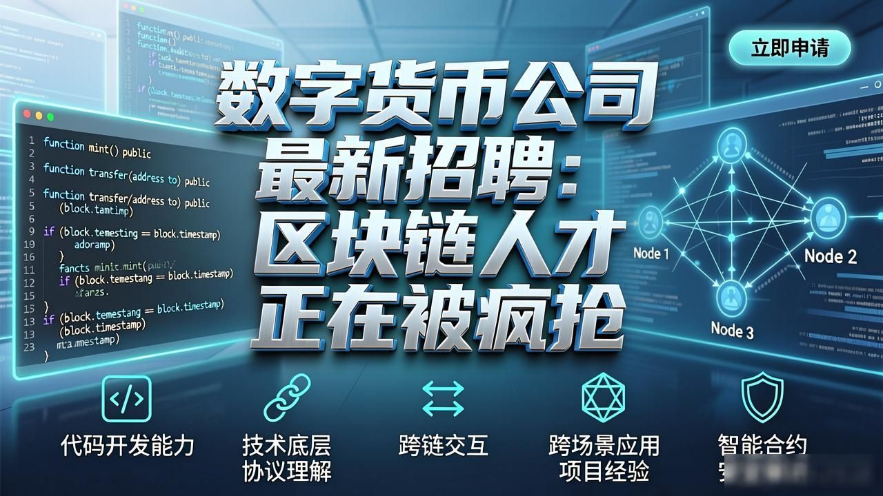 数字货币公司最新招聘：区块链人才正在被疯抢