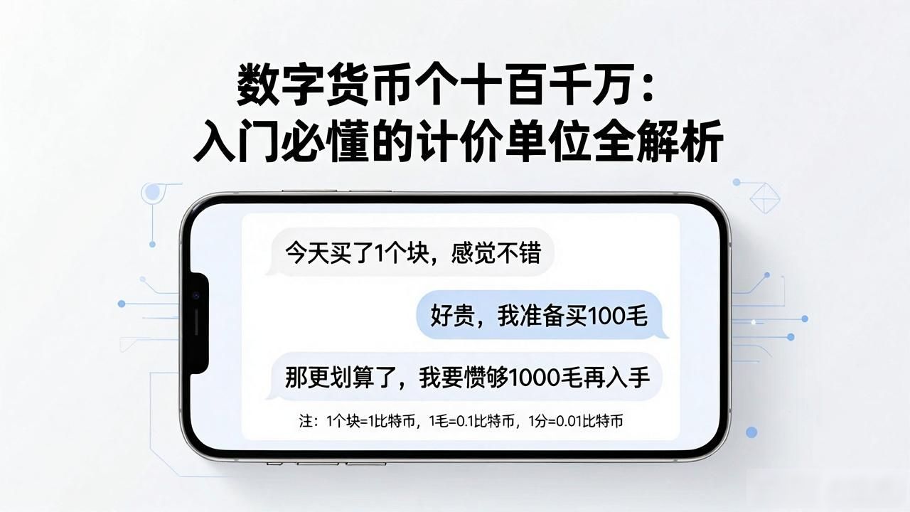 数字货币个十百千万：入门必懂的计价单位全解析