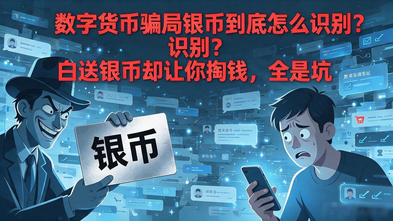 数字货币骗局银币到底怎么识别?白送银币却让你掏钱,全是坑