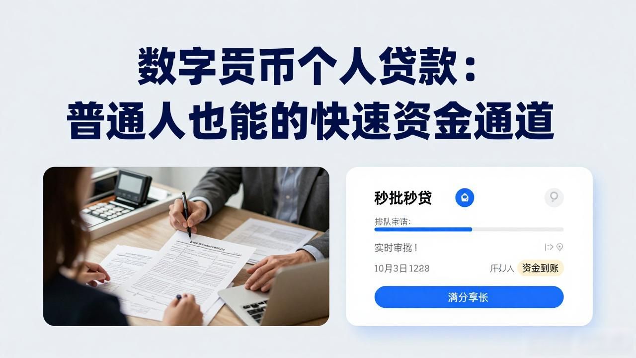 数字货币个人贷款：普通人也能用的快速资金通道