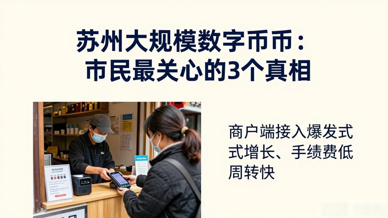 苏州大规模数字货币：市民最关心的3个真相