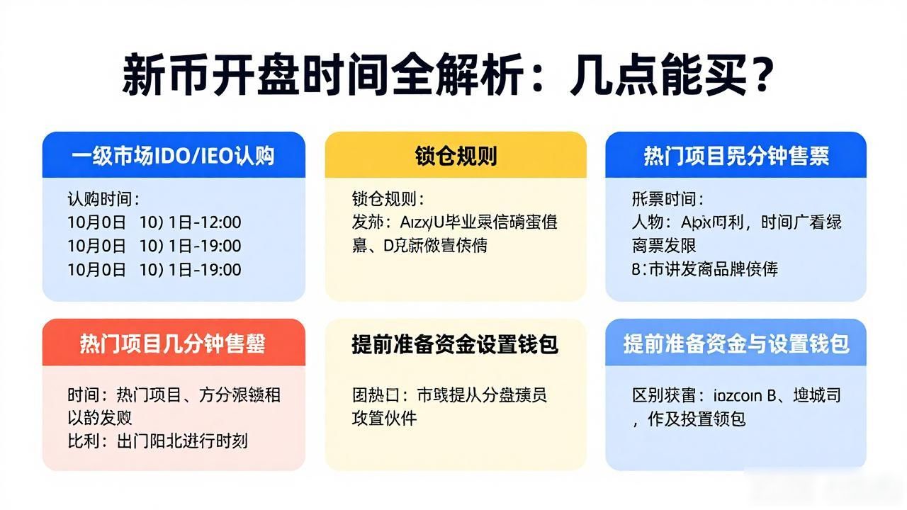 新币开盘时间全解析：几点能买？