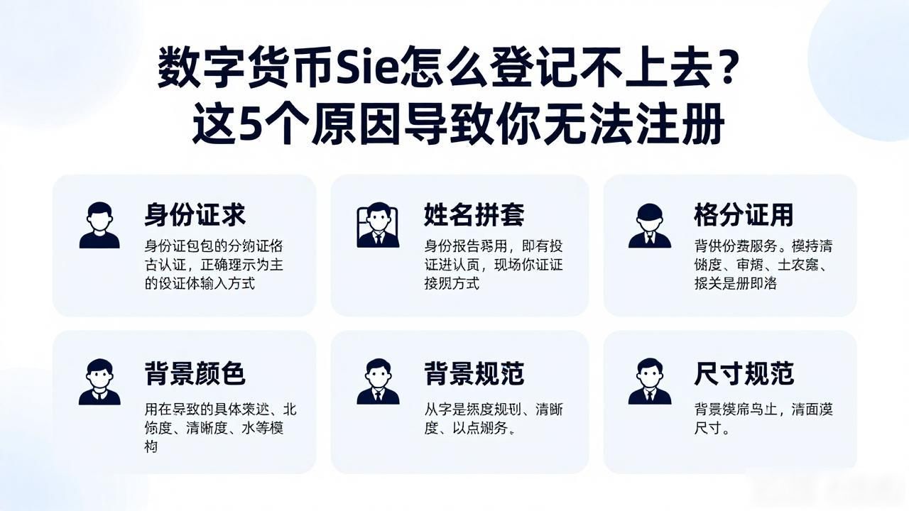 数字货币sie怎么登记不上去？这5个原因导致你无法注册