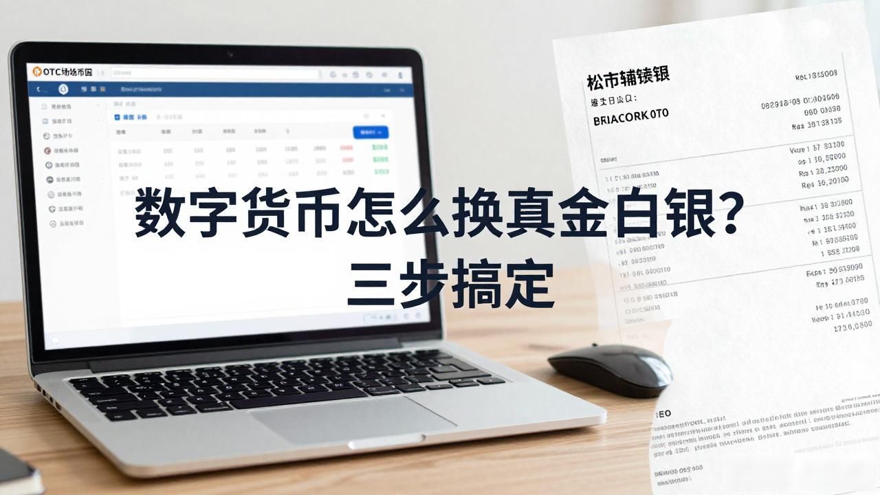 数字货币怎么换成真金白银？三步搞定