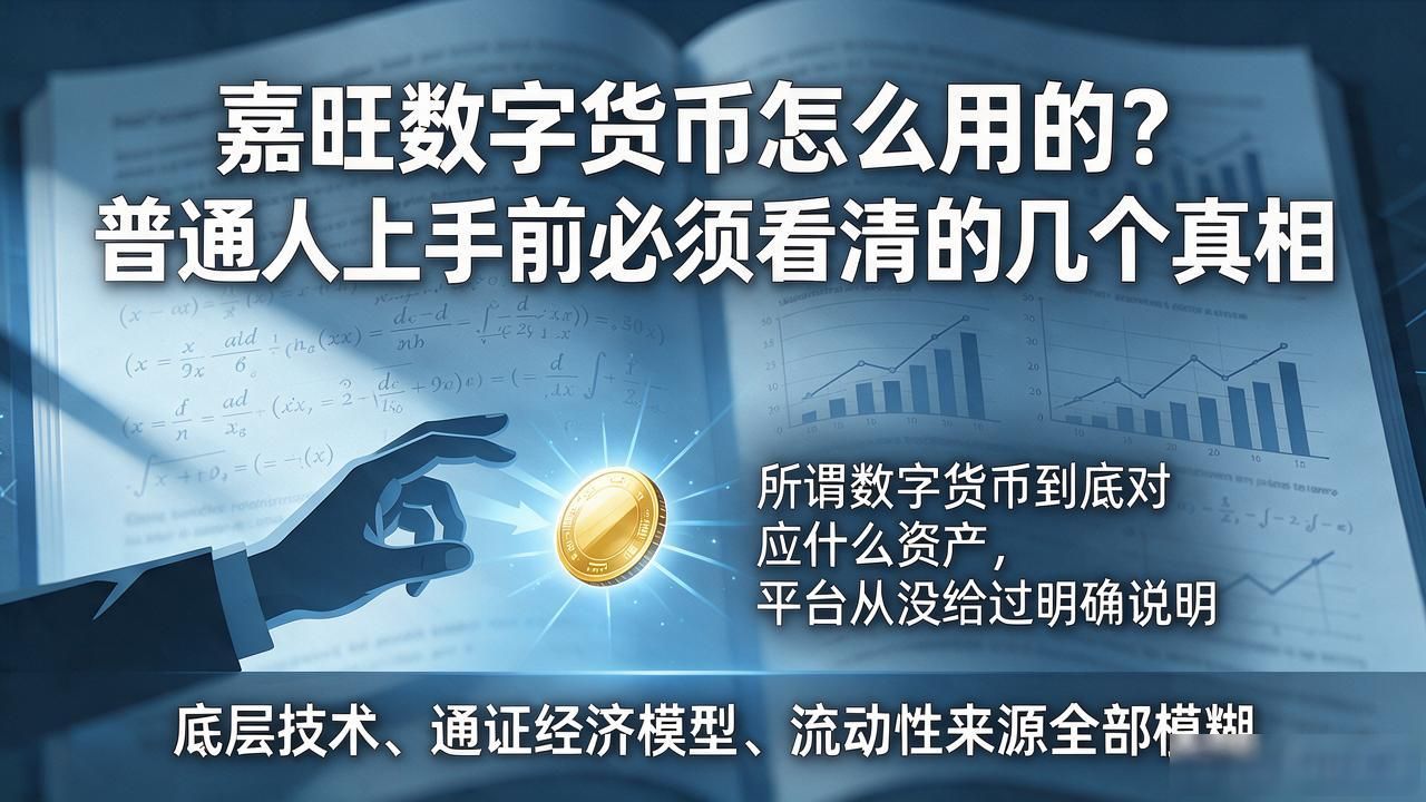 嘉旺数字货币怎么用的?普通人上手前必须看清的几个真相