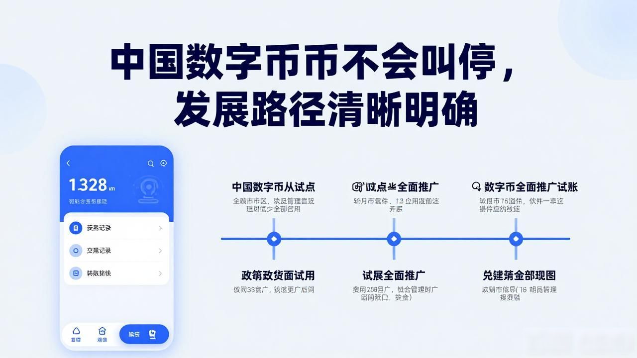 中国数字货币不会叫停,发展路径清晰明确