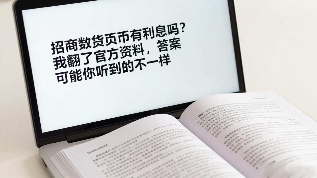 招商数字货币有利息吗？我翻了官方资料，答案可能跟你听到的不一样